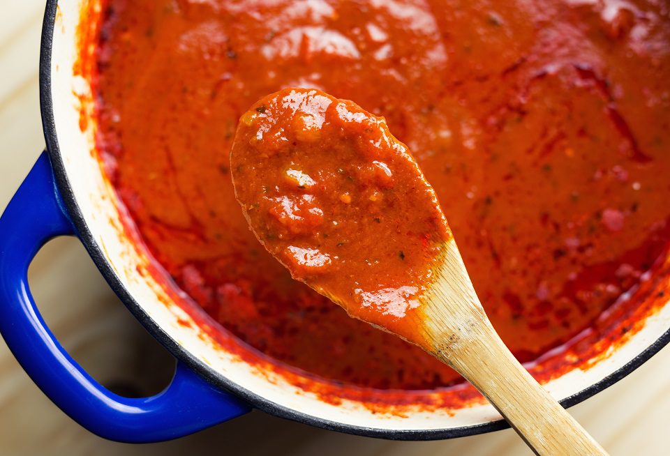 Store-bought pasta sauce