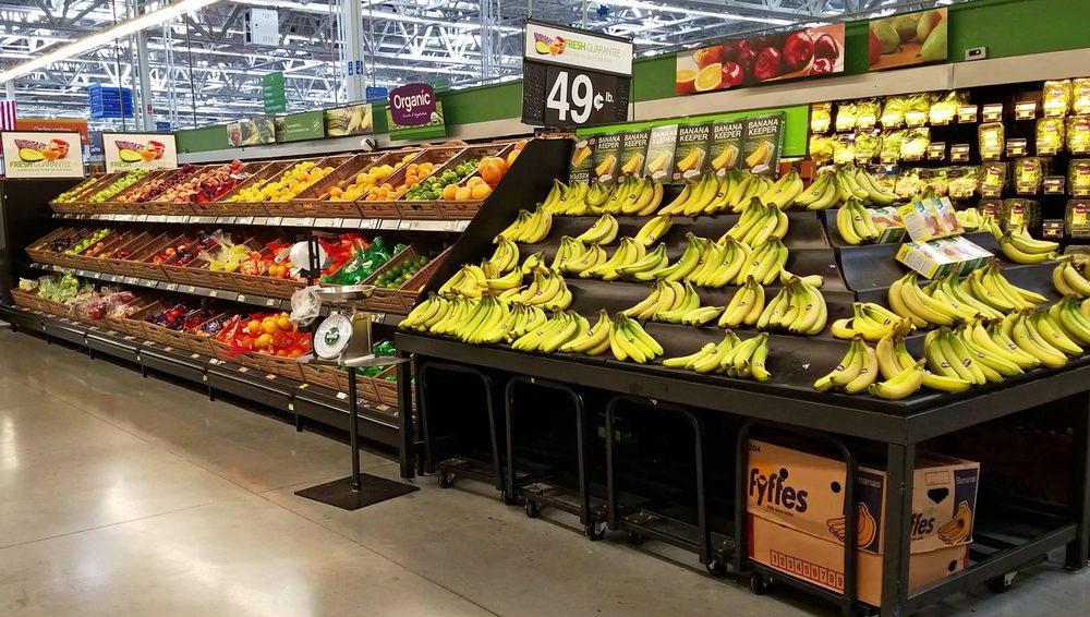 Walmart organic produce section